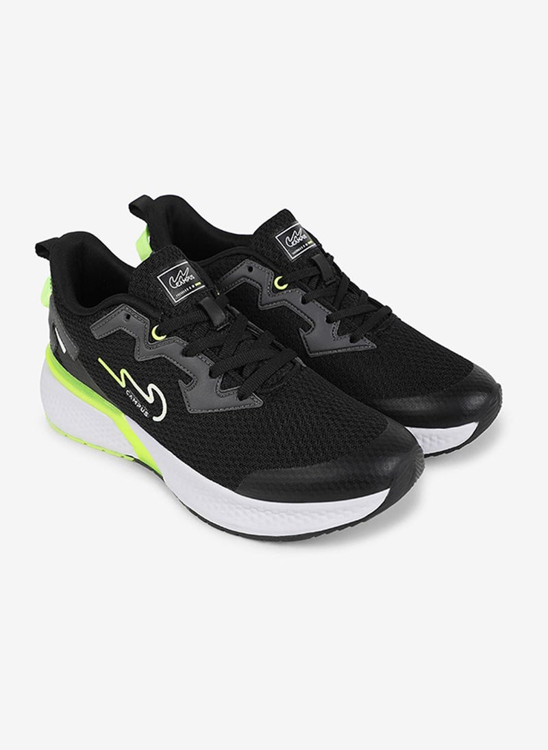 CAMPUS Men Camp Paul Pu Cushion Lace-Up Running Shoes-Black - Image 4