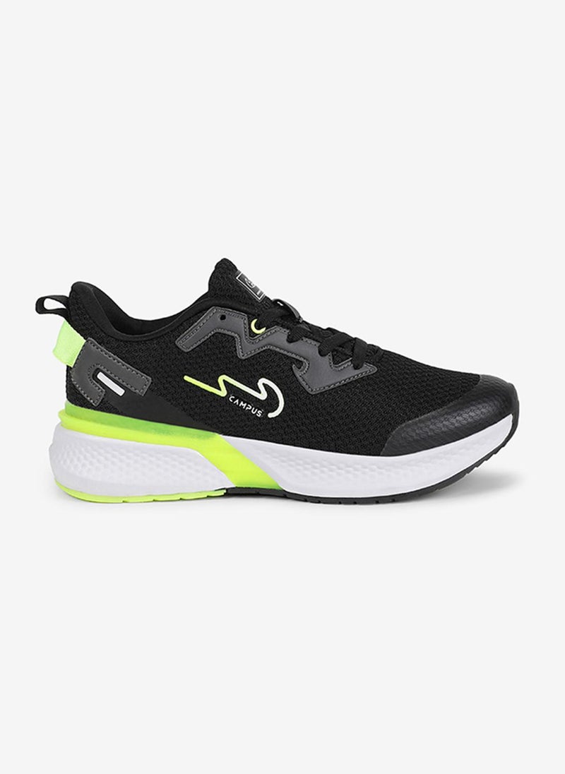 CAMPUS Men Camp Paul Pu Cushion Lace-Up Running Shoes-Black - Image 1