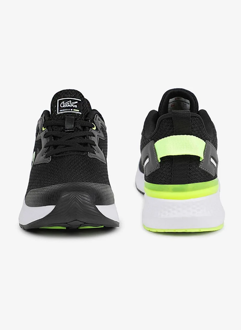 CAMPUS Men Camp Paul Pu Cushion Lace-Up Running Shoes-Black