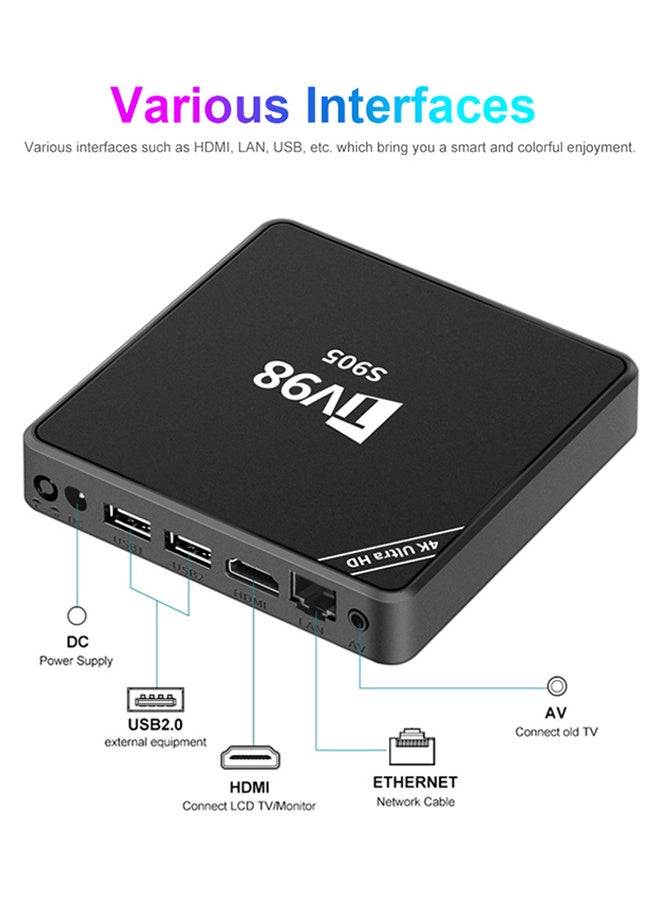TV98 Smart Top Box S905 4K HD WiFi Android Set TV box - Image 4