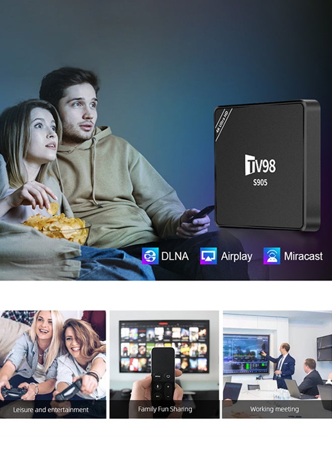 TV98 Smart Top Box S905 4K HD WiFi Android Set TV box - Image 3