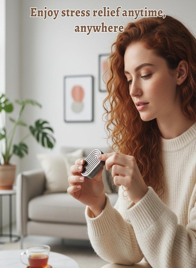 ألعاب معدنية لتخفيف التوتر للكبار، ألعاب مغناطيسية منزلقة لتخفيف التوتر، أدوات مكتبية رائعة للكبار لتخفيف القلق والتوتر، مناسبة لمرضى التوحد - أسود - Image 4