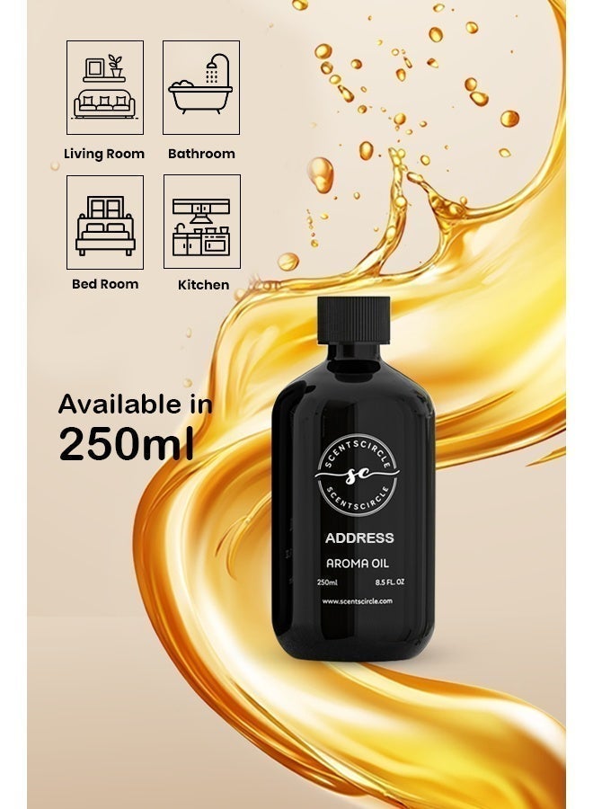 Scentscircle Address Hotel Inspired Fragrance Oil 250ml - Premium Hotel Inspired Aroma Oil Scent Refill for Aroma Diffusers, Home, Office, Villa, Hotel - Image 2