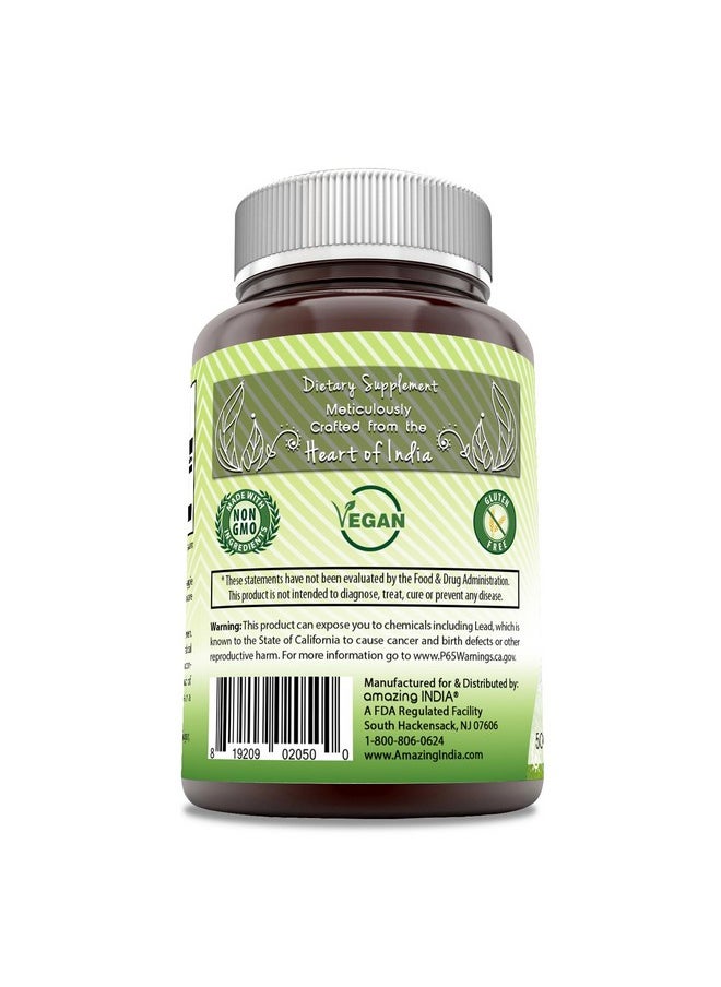 Amazing India Amazing India Natural Shatavari 500 Mg per Serving Supplement | 120 Veggie Capsules | Non-GMO | Gluten-Free | Vegetarian  - Image 2