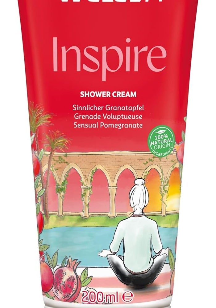 Weleda Inspire Shower Cream with Pomegranate - 200ml - Image 1