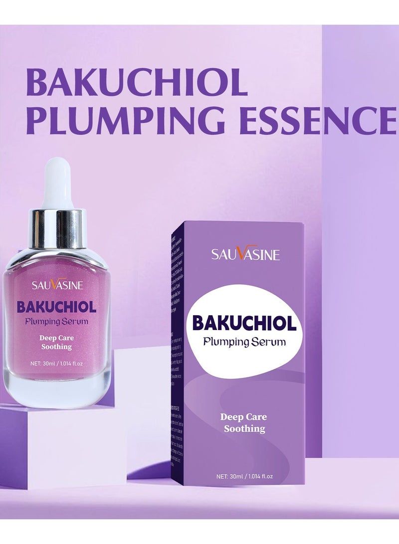 SAUVASINE Bakuchiol Plumping Serum – Pore and Wrinkle Minimizer with Bakuchiol | Retinol Alternative for Sensitive Skin | Enhances Firmness and Elasticity with Ceramide and Peptides, 30ml - Image 1