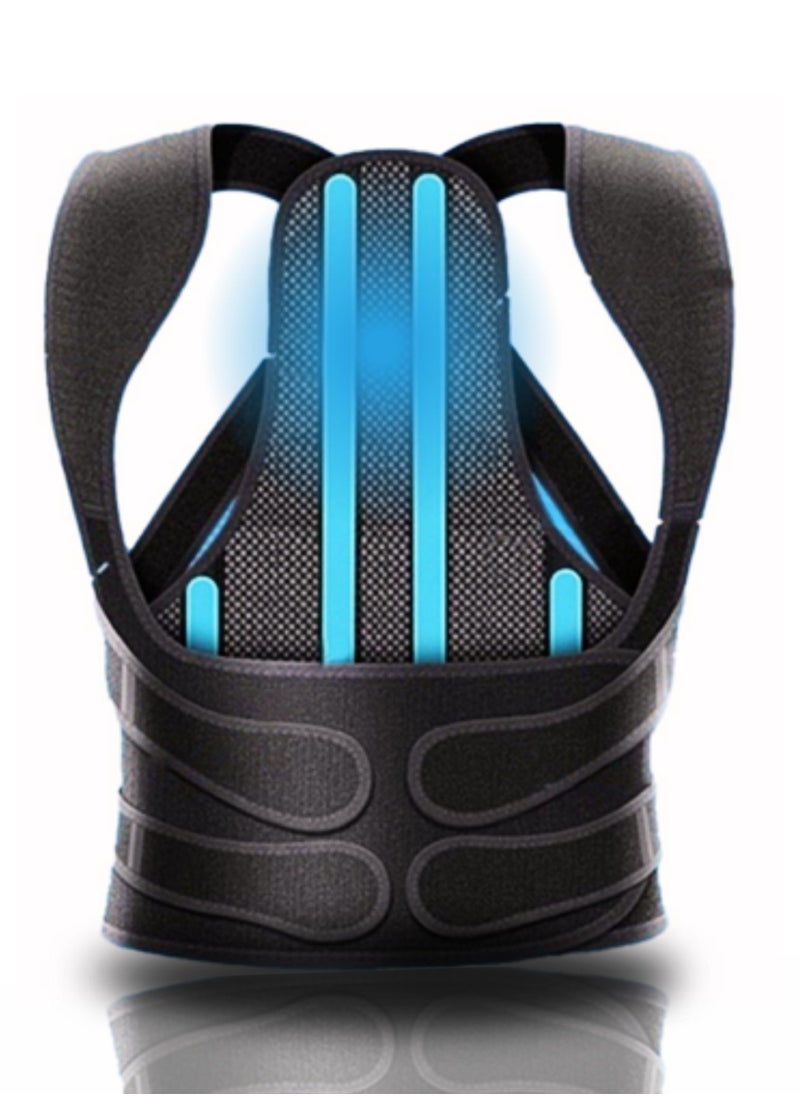 ABJ ABJ Posture Corrector Back Brace Adjustable Full Back Support Upper and Lower Back Pain Relief Posture Corrector for Women and Men Corrects Scoliosis, Hunchback, and Thoracic Spine Alignment  - Image 5