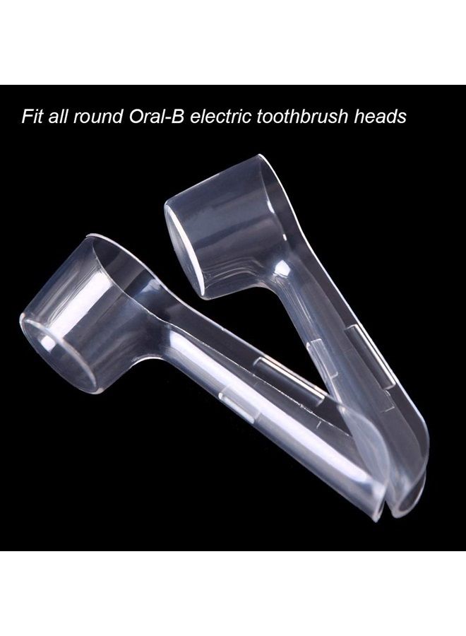 LazyMe Electric Toothbrush Heads Holder Charger Holders and 4 Toothbrush Heads Dust-Proof Covers for Oral-B Electric Toothbrush Series