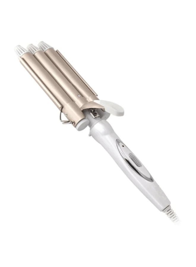 COYO Curling Iron Professional of Adjustable Temperature Triple Barrels Hair Waver, Dual Voltage Fast Heating Hair Styling Tools for All Hair Types - Image 1