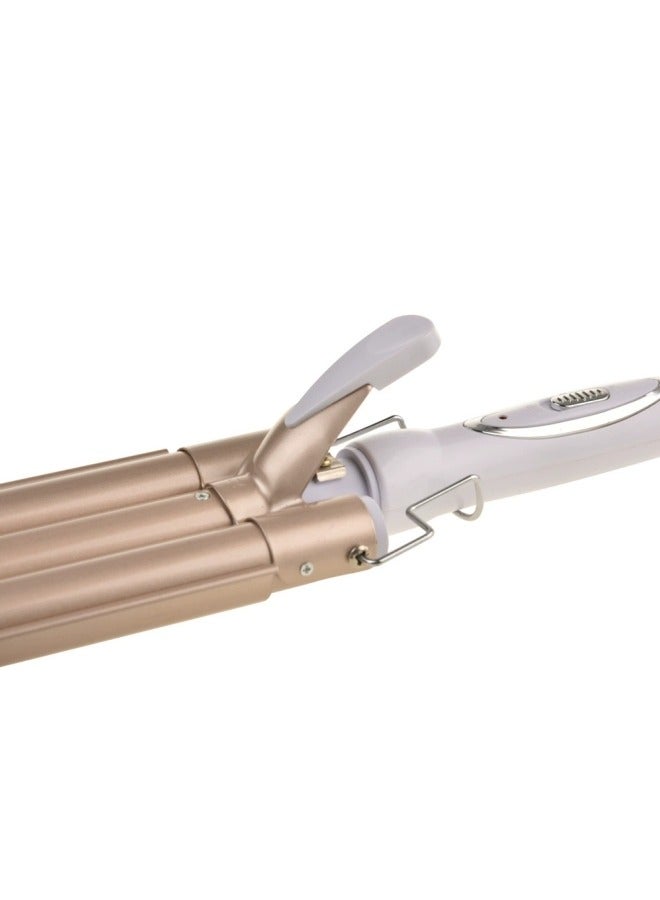 COYO Curling Iron Professional of Adjustable Temperature Triple Barrels Hair Waver, Dual Voltage Fast Heating Hair Styling Tools for All Hair Types - Image 5