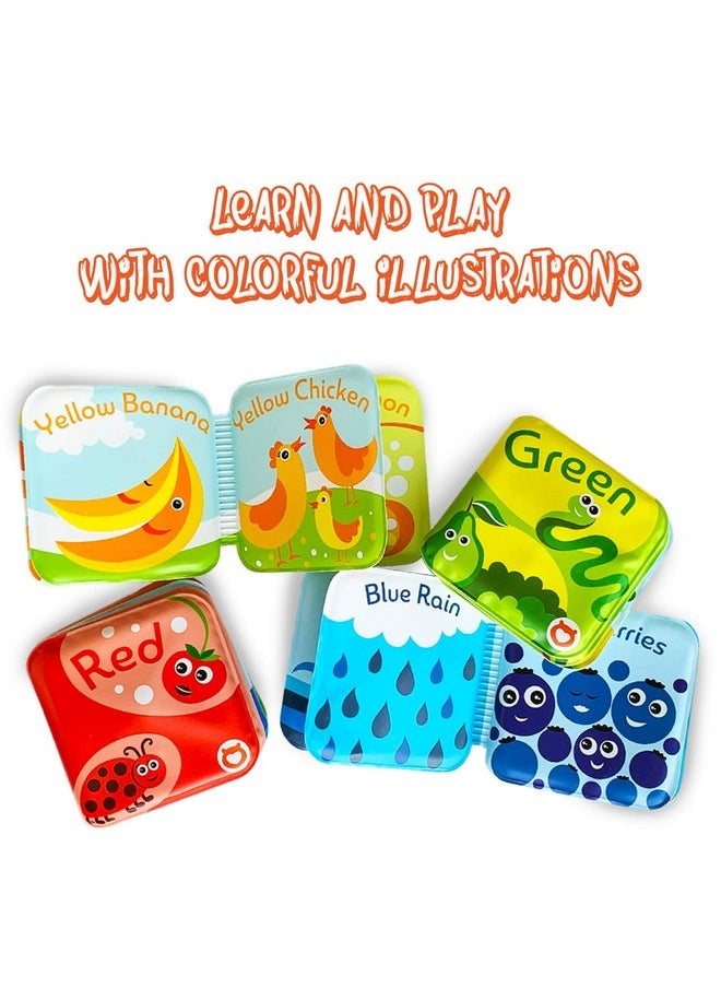 BabyBibi BabyBibi Floating Baby Bath Books for Baby. Kids Learning Bath Toys. Waterproof Bathtime Toys for Toddlers. Kids Educational Infant Bath Toys. (Set of 4: Color Recognition Bath Books)  - Image 5