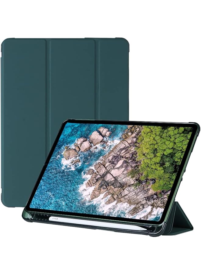 erorex Compatible With Ipad Pro 11 Drop Proof Tablet Case Color Blocking Silicone Ipad Case 3 In 1 Design Drop Proof On All Four Corners Navy Blue Plus Yellow Green - Image 1