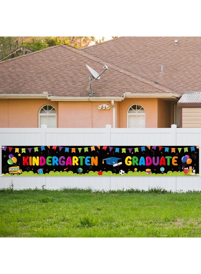 WATINC Kindergarten Graduation Backdrop Banner - 2pcs Next Stop 1st Grade Extra Large Congrats Grad Background Decor, First Grade School Celebration Graduate Party Photography Supplies Wall Decoration - Image 4