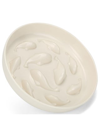 Cat Slow Feeder Food Bowl, Fish Pool Design Melamine Fun Cat Puzzle Feeder Bowl, Anti Vomiting Anti Gulping Healthy Eating Diet Pet Bowls (White) - pzsku/Z3E75C435FF10A5DBA16EZ/45/_/1720753247/bb355b32-4161-4fe5-91c9-f0cb3bf2d01f