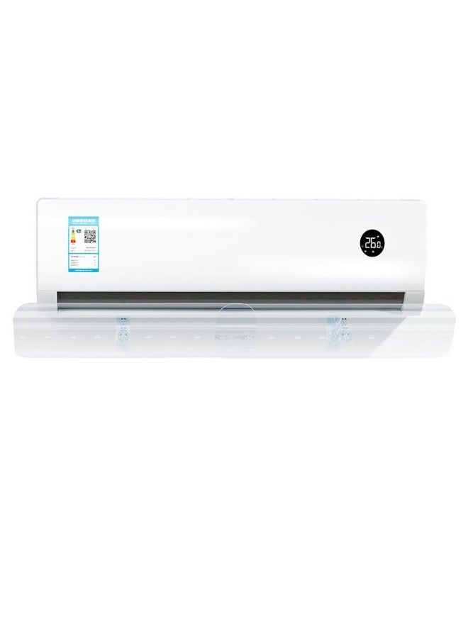 BKMax Split Air Conditioner Deflector, Easy Installation, Adjustable Size, Fit All Types & Sizes, wall-mounted A/C air deflector, cooling air direction guide. (Glassy Bottom Mount, Clear) - Image 4