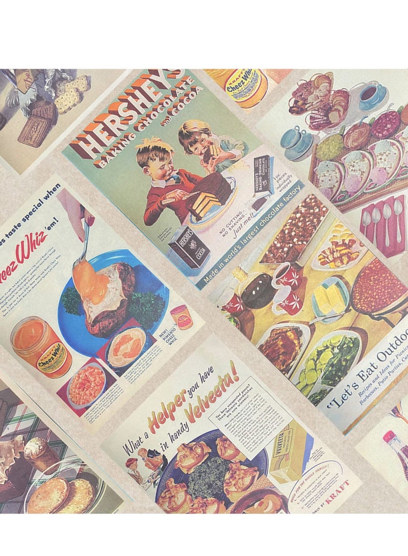 Y&D 14pcs Vintage Food Pictorial Aesthetic Picture for Wall Collage,vintage Cream Art Collage Print Kit,aesthetic Indie Room Decor, Decor Posters Girls Boys  - Image 5