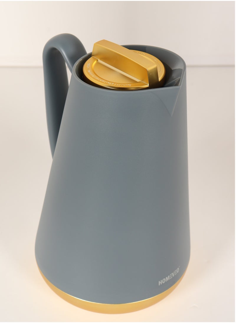 HOMEVEO Luxury 1-liter tea and coffee thermos set - elegant design with golden touches, golden base and golden lid - high-quality thermal insulation that retains heat for long periods  - Image 4