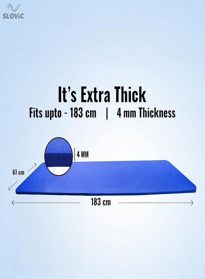 Slovic Yoga Mat for Women [4 MM] | Exercise Mat for Home | Non-Slip Yoga Mat for Men | Workout Mat For Kids | Gym Mat for Indoor Excercise | EVA - Image 5
