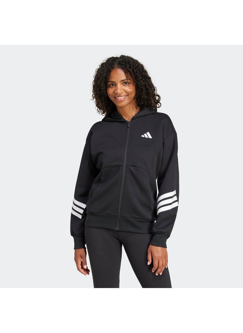 Adidas Future Icons Three Stripe Full Zip Hoodie - Image 1