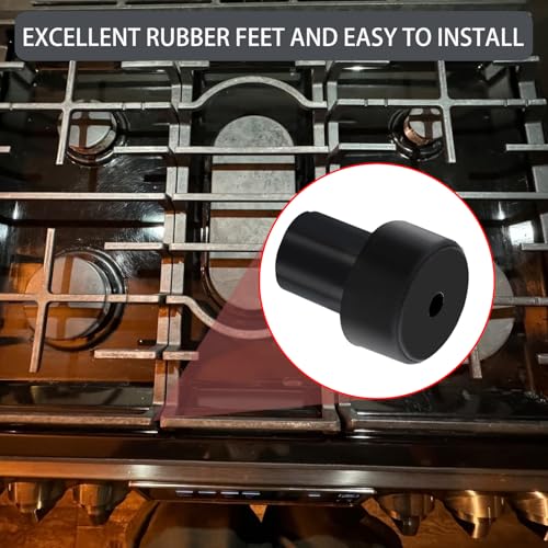 Charbrofire SDA-00189300 W10919249 Rubber Feet for Samsung NX58M6630SS NX58F5500SS NX58R5601SS NX58H5600SS/AA NX58J5600SG NX58J5600SG/AA Whirlpool Grate Rubber Feet HP Gas Stove Parts 14 Packs - Image 4