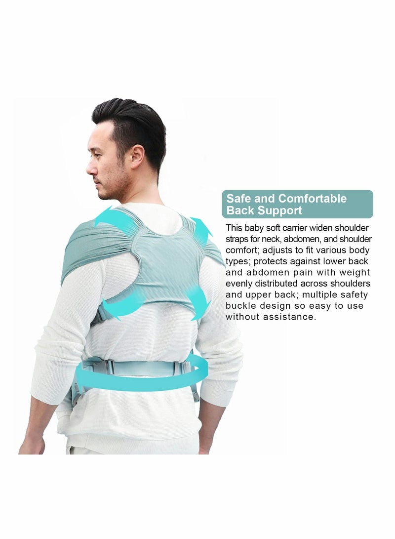 Excefore Baby Wrap Carrier Slings, Adjustable Baby Carrier Newborn to Toddler Original Stretchy Infant Sling, Perfect for Newborn Babies and Children up to 35 lbs - Image 2