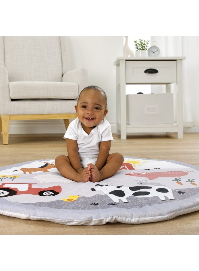 بيرنتس تشويس سجادة لعب من اختيار الوالدين مع بطاقات تحديد، للأولاد والبنات، وقت الاستلقاء على البطن (المزرعة) - Image 2