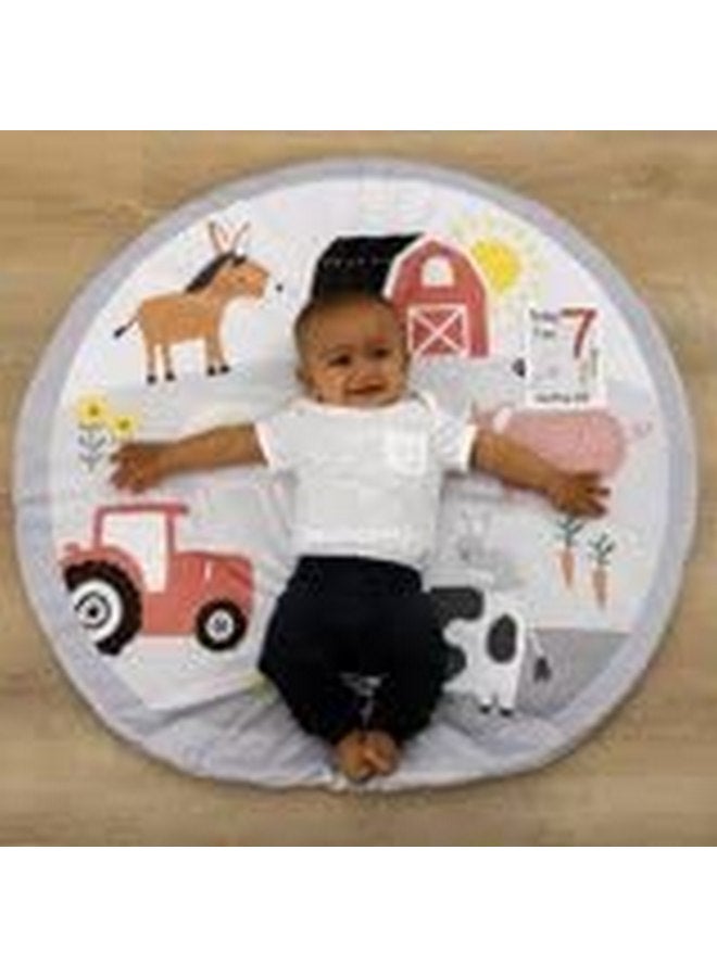 بيرنتس تشويس سجادة لعب من اختيار الوالدين مع بطاقات تحديد، للأولاد والبنات، وقت الاستلقاء على البطن (المزرعة) - Image 3