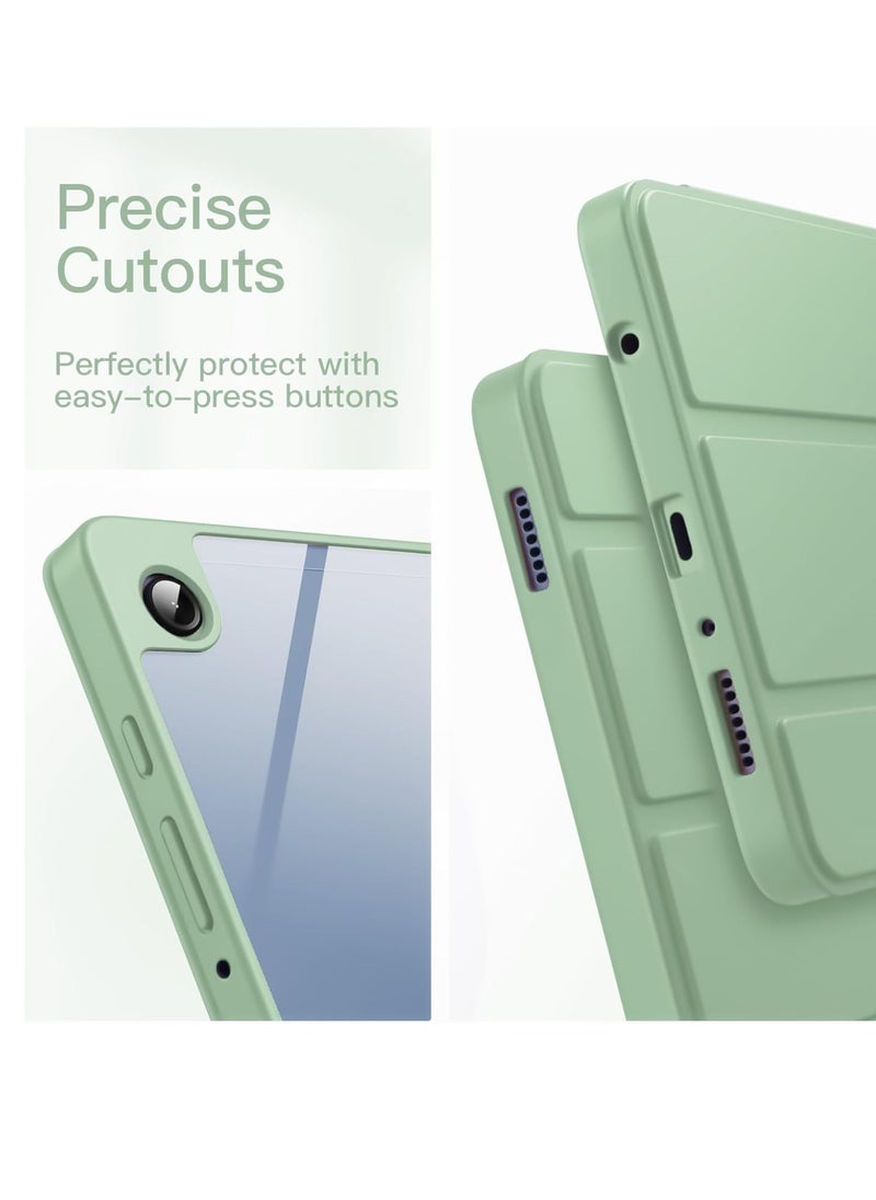 جراب Samsung Galaxy Tab A9 مقاس 8.7 بوصة [SM-X110/X115/X117] مع حامل قلم، وغطاء خلفي ناعم من مادة TPU قابل للطي، وغطاء ذكي واقٍ قابل للطي، وإيقاظ وسكون تلقائي (أخضر نعناعي) - pzsku/Z3E7613DD1D7A685DED20Z/45/_/1736268195/37f8276b-8d5c-463f-8e32-8861cdd8bfb3