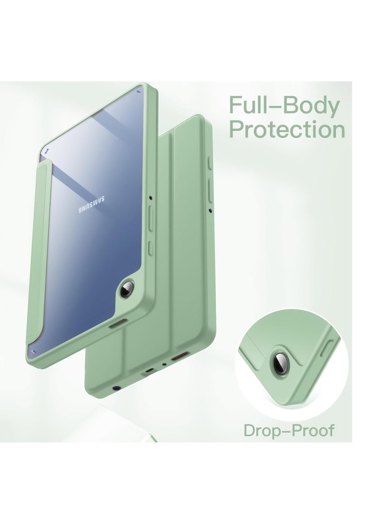 جراب Samsung Galaxy Tab A9 مقاس 8.7 بوصة [SM-X110/X115/X117] مع حامل قلم، وغطاء خلفي ناعم من مادة TPU قابل للطي، وغطاء ذكي واقٍ قابل للطي، وإيقاظ وسكون تلقائي (أخضر نعناعي) - pzsku/Z3E7613DD1D7A685DED20Z/45/_/1736268205/ffdf11b3-ee0a-40ee-b493-2739bc532a46