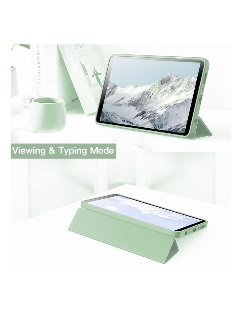 جراب Samsung Galaxy Tab A9 مقاس 8.7 بوصة [SM-X110/X115/X117] مع حامل قلم، وغطاء خلفي ناعم من مادة TPU قابل للطي، وغطاء ذكي واقٍ قابل للطي، وإيقاظ وسكون تلقائي (أخضر نعناعي) - pzsku/Z3E7613DD1D7A685DED20Z/45/_/1736268206/577e43e4-9e57-40e1-bef3-e1bac0cdc9cf