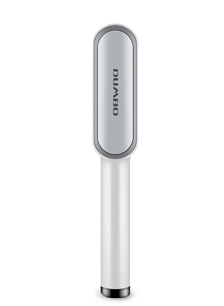 DUMBO - Hair Straightener Brush Built-in Comb,20s Fast Heating & 5 Temp Settings & Anti-Scald,Perfect for Professional Salon at Home (Silver) 3*27cm - Image 1