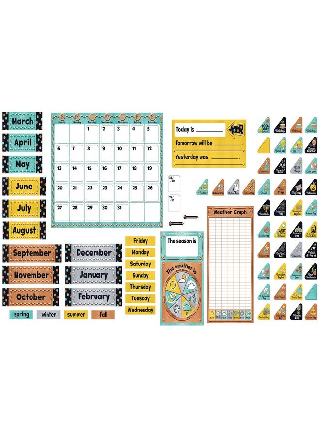Trend Enterprises Trend I Love Metal Calendar Bulletin Board Set, Classroom Decor - Image 3