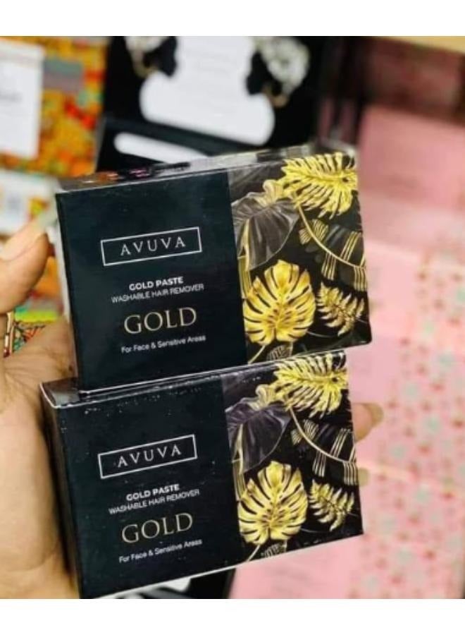 Avuva Gold White Paste Washable Hair Remover 100 g - Image 3