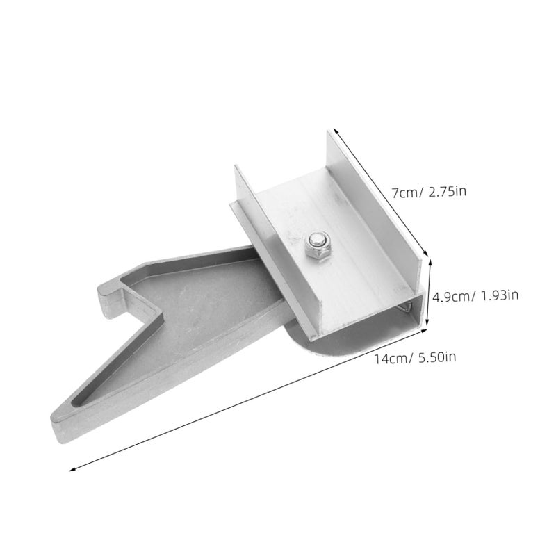 2 Pcs Aluminum Alloy Telescopic Ladder Hook Stabilizer Replacement for Home Folding Ladder - Image 3