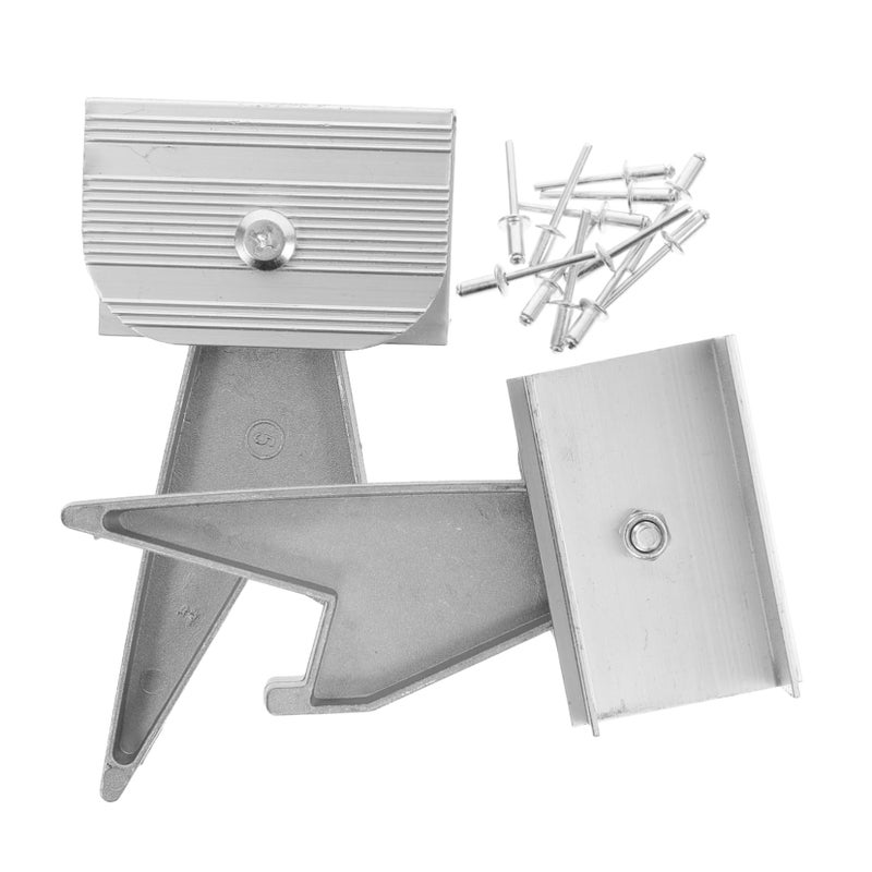 2 Pcs Aluminum Alloy Telescopic Ladder Hook Stabilizer Replacement for Home Folding Ladder - Image 2