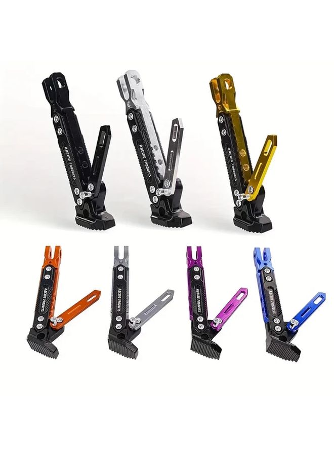 حامل قدم عالمي من سبائك الألومنيوم باللون الأزرق للدراجات النارية الكهربائية قابل للتعديل - Image 2