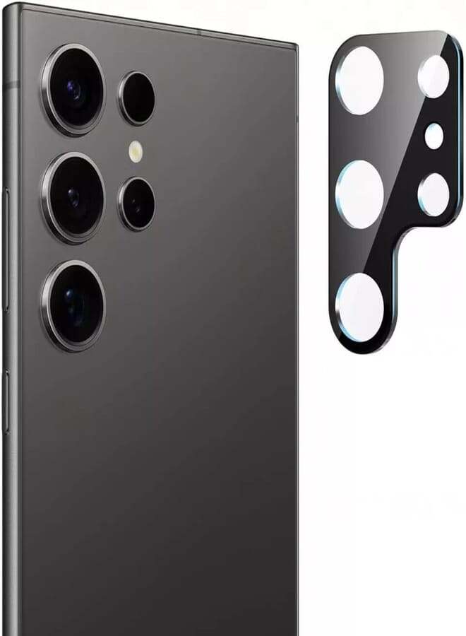 Next Store Tempered Glass Camera Protector, 9H Scratch Resistant, Compatible with Samsung Galaxy S24 FE, Perfect Protection Against Shocks and Scratches, Ultra Clear