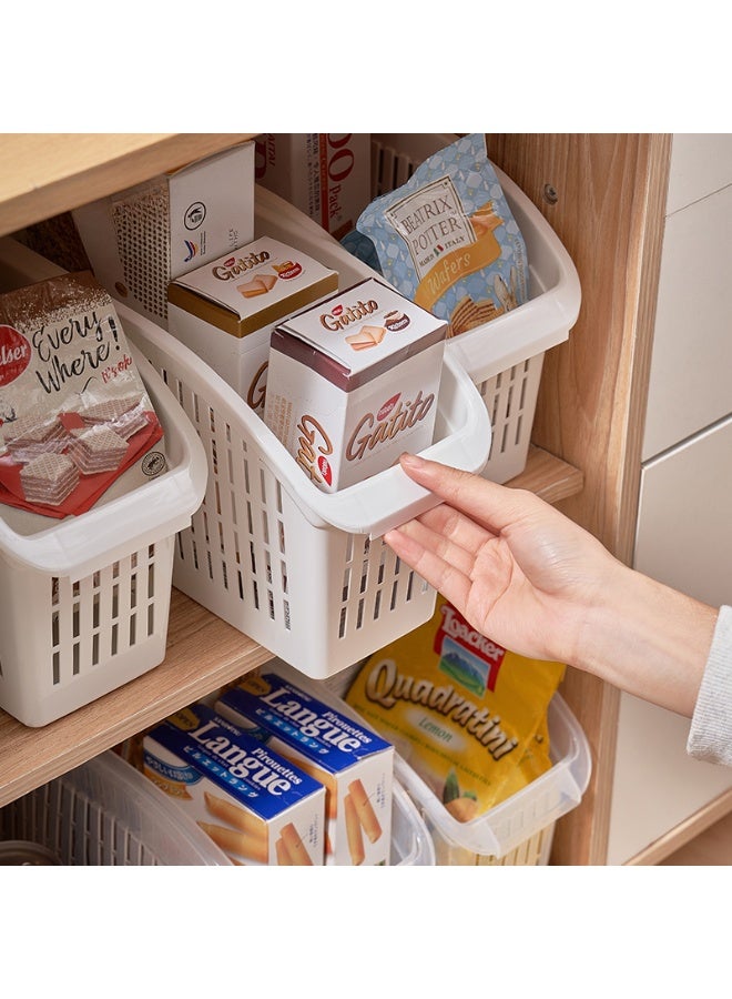 Clear Plastic Storage Bins with Handles for Pantry Organization, Kitchen Cabinet Organizer, Refrigerator and Freezer Storage Containers, Large Transparent Home Organization Bins for Food Storage, Cans, Snacks, Fruits, Vegetables, Spices, Cleaning Supplies – Pantry Organizer Bins for Kitchen, Fridge Organizer Bins, Cabinet Organizers for Home, Laundry Room, Office, Closet and Garage – Clear Stackable Storage Baskets for Complete Home Organization and Decluttering - Image 3