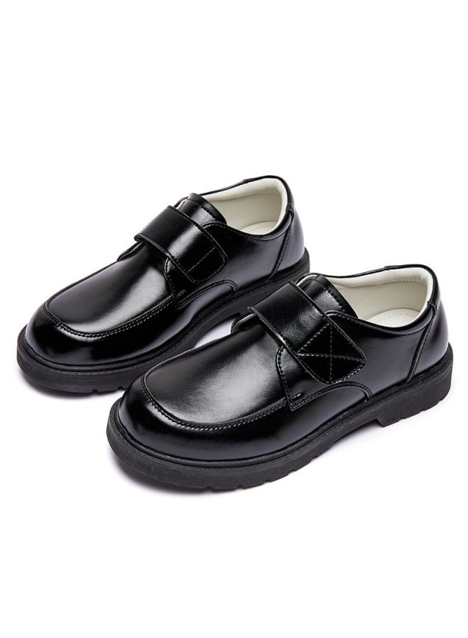 Direct Boys Leather Shoes Soft Bottom British Style Primary School Students Black Children's Dress White Performance Shoes Shoes