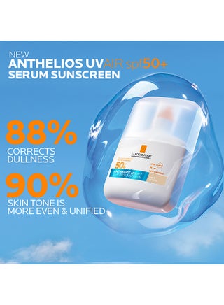 لاروش بوزيه أنثيليوس UVAir سيروم واقي الشمس لون طبيعي فاتح +SPF 50 مع النياسيناميد، واقي يومي للوجه للرجال والنساء، قوام خفيف كالهواء بلمسة نهائية غير مرئية لجميع أنواع البشرة، 50 مل - view 2