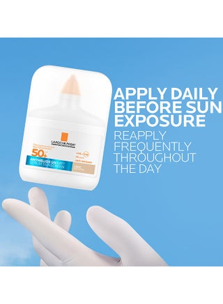 لاروش بوزيه أنثيليوس UVAir سيروم واقي الشمس لون طبيعي فاتح +SPF 50 مع النياسيناميد، واقي يومي للوجه للرجال والنساء، قوام خفيف كالهواء بلمسة نهائية غير مرئية لجميع أنواع البشرة، 50 مل - view 5