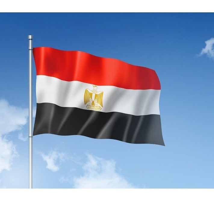 اي ار اس علم مصر من ARS - ساتان 210D شديد التحمل، علم مصر للاستخدام الخارجي/الداخلي، مقاوم للبهتان، مناسب ليوم العلم، وللاستخدام المنزلي - بوليستر، مناسب ليوم الرياضة، متوفر بحجم كأس FIFA - Image 1