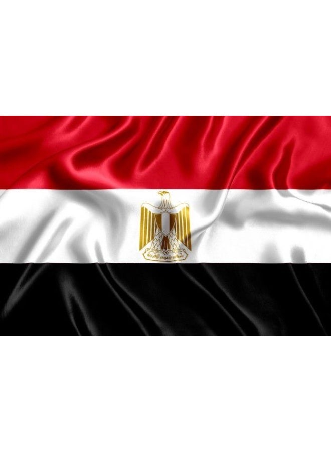اي ار اس علم مصر من ARS - ساتان 210D شديد التحمل، علم مصر للاستخدام الخارجي/الداخلي، مقاوم للبهتان، مناسب ليوم العلم، وللاستخدام المنزلي - بوليستر، مناسب ليوم الرياضة، متوفر بحجم كأس FIFA - Image 4