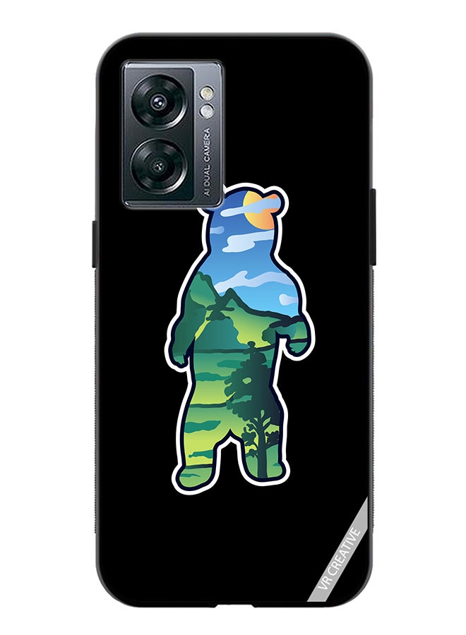 VR CREATIVE Protective Case Cover For Oppo A57 5G Wild Bear Design Multicolour - Image 1