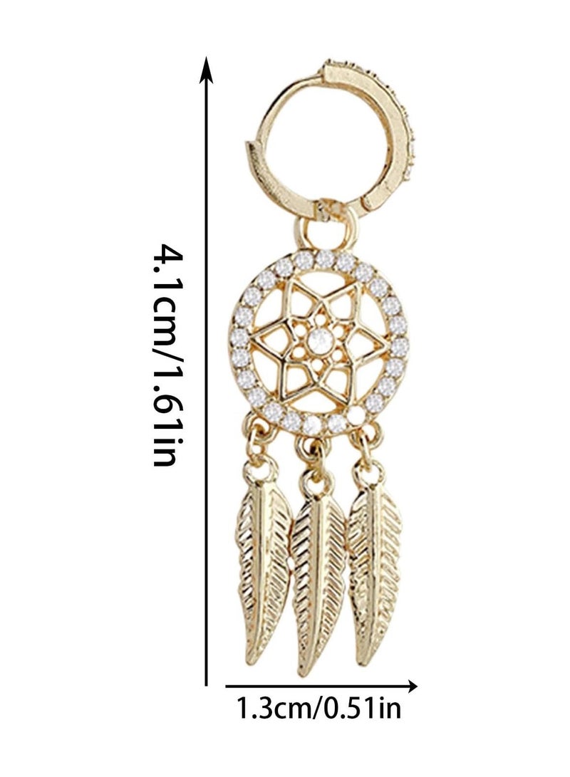 CMGTYYD Earrings,Elegant Rhinestone Silver Long Earrings For Women - Geometric Sparkling Statement Jewelry For Spring for Spring Holiday Date Outing - Image 5