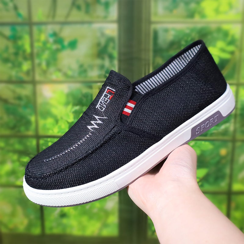 Non-Slip Wear-Resistant Old Beijing Cloth Shoes Men'S Shoes Light Breathable Comfortable Canvas Walking Shoes Generation - Image 5