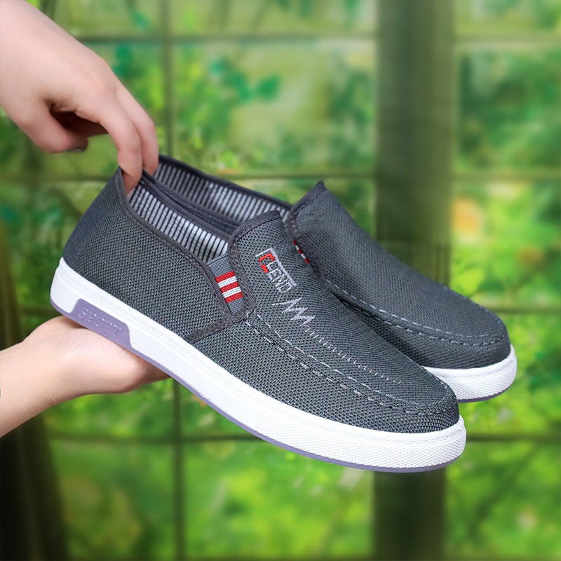 Non-Slip Wear-Resistant Old Beijing Cloth Shoes Men'S Shoes Light Breathable Comfortable Canvas Walking Shoes Generation - Image 3