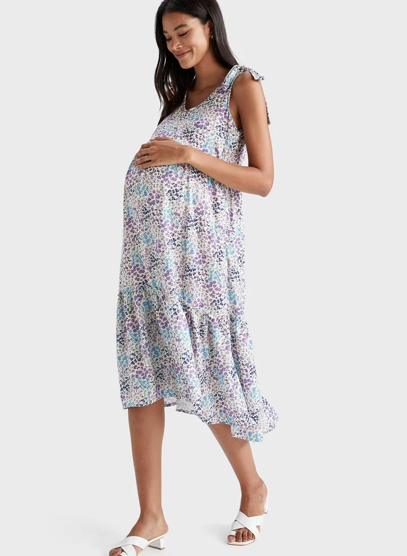 DeFacto Regular Fit Sleeveles Maternity Dress
