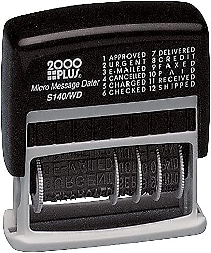 2000 Plus Cosco 2000 Plus Self-Inking Type Size 1 Micro Message Dater (011090) - Image 4