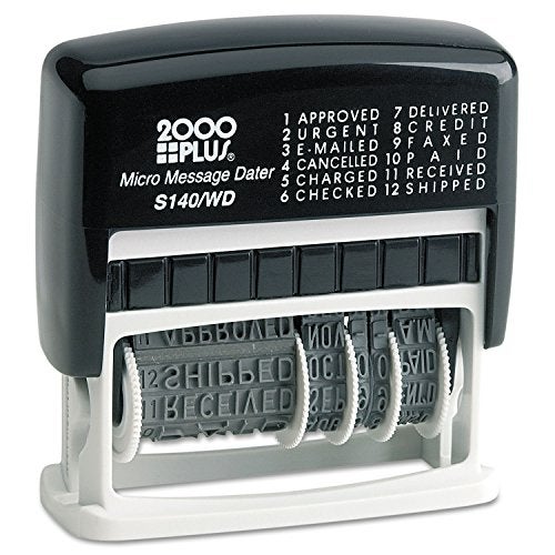 2000 Plus Cosco 2000 Plus Self-Inking Type Size 1 Micro Message Dater (011090) - Image 1